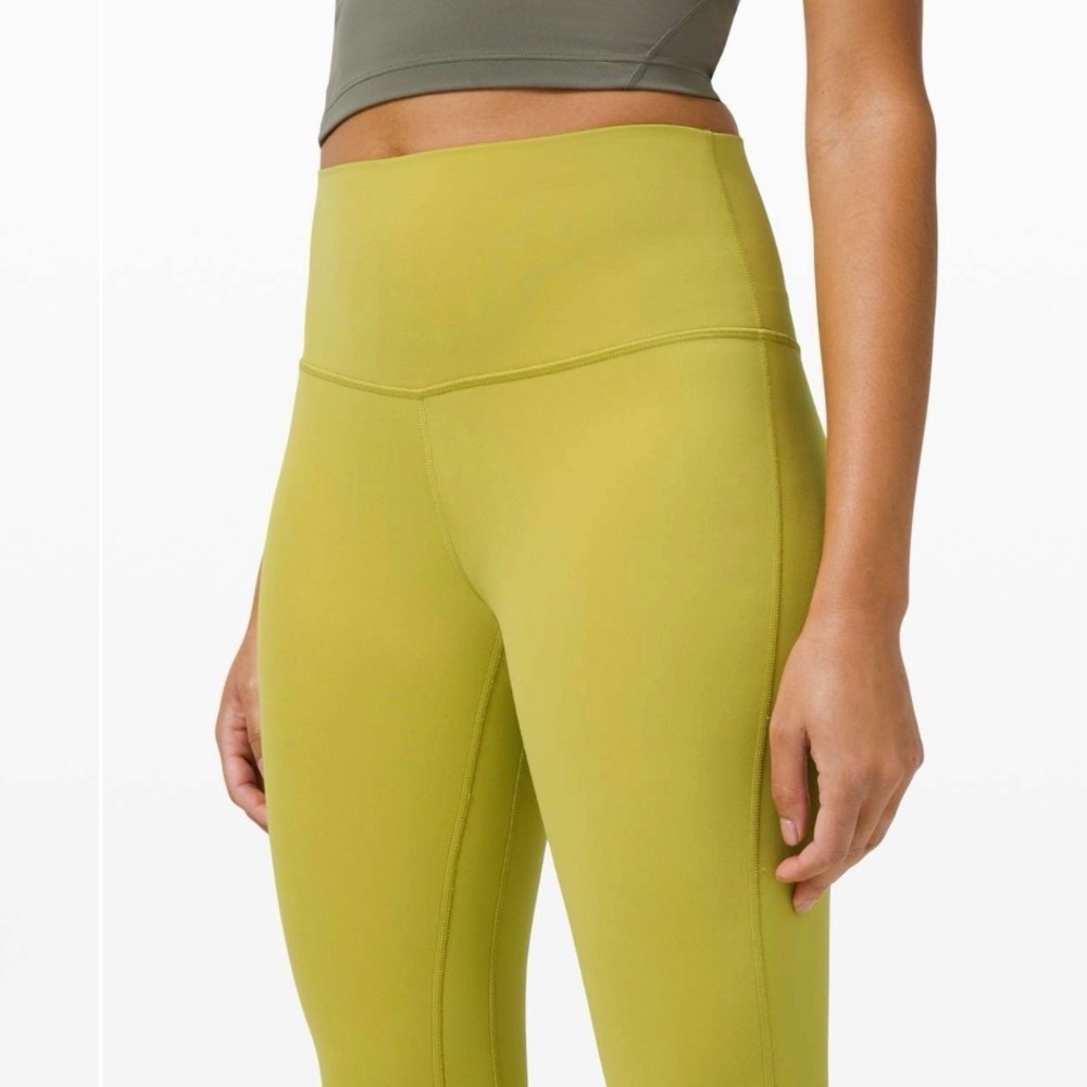 Lululemon Align Pant 25” Legging Yellow Pear SZ 8 W5CTCS